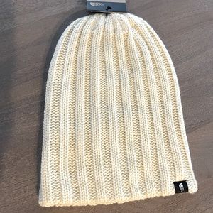 North Face OS Beanie Ivory NWT